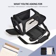 thumbnail image 3 of SPRING PARK Portable Cat Carriers Dog Carrier Pet Carrier for Small Medium Cats Dogs Puppies, Small Dog Crossbody Pouch, Collapsible Puppy Carrier, 3 of 7
