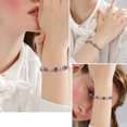 thumbnail image 3 of Vintage Tennis Bracelet 925 Sterling Silver Flower Oval Multicolor CZ Women Valentine's Day Gifts Juwaliy, 3 of 9