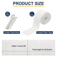 thumbnail image 2 of Curtain Pleat Tape, 8 Meters/8.8 Yards Pleated Tape with 32 Pcs Stainless Steel 4 Prongs Hooks (White, 1 Set), 2 of 7