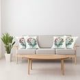 thumbnail image 4 of Ambesonne Animal Throw Pillow Cover 4 Pack, French Bulldog Flowers, 24", Pale Green Pale Pink, 4 of 5