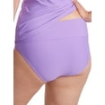 thumbnail image 3 of Fold-Over High-Waist Bikini Bottom Swimsuit, 3 of 6