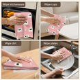 thumbnail image 5 of 6 Pcs Funny Kitchen Towels,Pink Halloween Ghosts Microfiber Dish Towels,Kitchen Tea Towels,Kitchen Towel Set (18" X 26"), 5 of 7