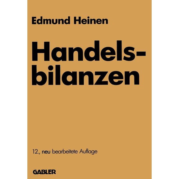 Handelsbilanzen, (Paperback)