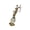 Silver-Round, variant on Resins Lady Justices Sculpture Blind Law Woman Statue with Scale Fairness Figurine for Sophisticated Law Decors