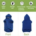 thumbnail image 3 of Dog Sweatshirt Hooded Pet Spring/Fall/Winter Clothes Warm Coat for Small and Medium Dogs Blue XS, 3 of 7