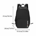 thumbnail image 3 of Hvmvliv Foldable Hiking Backpack 2-Layer Backpack Large Capacity Lightweight Knapsack Middle Teen Travel Backpacks Black, 3 of 6