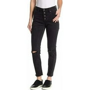 New Lucky Brand Womens Frayed Gray Wash Bridgette Skinny Jeans Sz US 10 / 30 7113-3M