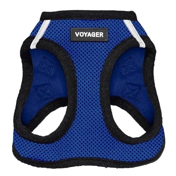 Voyager Step-in Air Dog Harness - All Weather Mesh Step in Vest Harness for Small and Medium Dogs and Cats by Best Pet Supplies - Harness (Royal Blue/Black Trim), XS (Chest: 13-14.5")