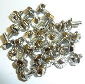 silver StarTech.com Replacement PC Mounting Screws #6-32 x 1/4in Long Standoff Screw kit pack of 50 0.2 in - SCREW6_32 