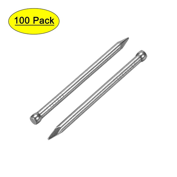 Unique Bargains Finishing Nails Hand-Drive Hardware Carbon Steel Nail 35mm 1.4-inches 100 pcs