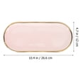thumbnail image 2 of Miangastore High-grade Jewelry Arrangement Tray Elegant Oval Charm Storage Plate Gold Rimmed Ceramic Tray, 2 of 8