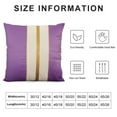 thumbnail image 5 of GOSMITH  Decorative Throw Pillow Covers 20x20 Inch for Living Room Couch Bed, Purple and White Patchwork with Gold Leather, Luxury Modern Home Decor, Accent Cushion Case, 5 of 5
