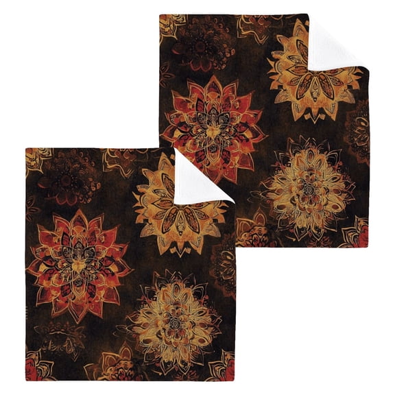 BZSMCE Towel Cotton Face Towel Soft Hand Towels Fashion Autumn Bloom Dance Pattern