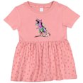 thumbnail image 3 of Inktastic Graffiti Paint Splatter T-rex Girls Baby Dress, 3 of 5