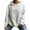 White, variant on Lenpel Oversized Hoodies for Women Casual Long Sleeve Cable Hooded Pullover Sweatshirts Fashion Fall Winter Outfits(Pink,X-Large)