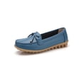 thumbnail image 3 of Fangasis Women Nursing Shoes Comfort Loafers Slip On Moccasins Kitchen Nonslip Boat Shoe Light Blue 5.5, 3 of 7