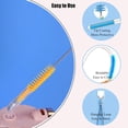 thumbnail image 4 of Straws Cleaner Brush with High Density Nylon Bristles & Stainless Handle & Hanging Loop, Also for Cleaning Sippy Cup, Bottle, Nozzle, Teapot, Narrow Area, D: 0.4 x L:10 Inch, Set of 8, 4 Colors Mix, 4 of 6
