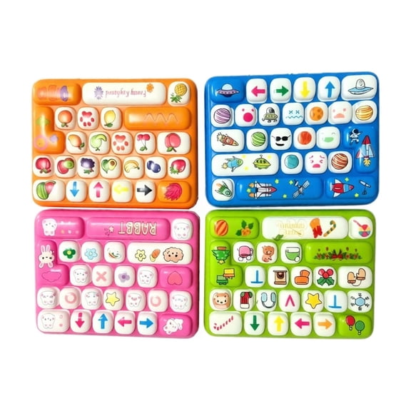 Funny Keyboard Squishy Toys, 5.91 in Soft PU Slow Rising Squeeze Stress Relief Fidget Toys, Random Color Novelty Desk Sensory Toys for Office Gifts