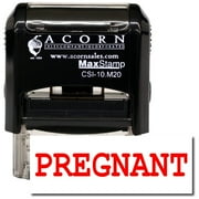 Self-Inking Pregnant Stamp with Yellow Ink