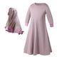 thumbnail image 1 of Gibobby Vestidos de noche Vestido de niño pequeño, ropa de bebé, de Dubái, niña musulmana, Ramadán, Abaya tradicional, conjuntos y conjuntos para niñas(Morado, 18-24 Meses), 1 of 5