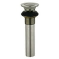 thumbnail image 1 of Kingston Brass KB6008 Complement Drain Push-Up avec Débordement, Nickel Brossé, 1 of 1