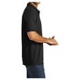thumbnail image 3 of Mafoose Mens Core Blend Jersey Knit Male Polo Jet Black 4XL, 3 of 6