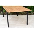 thumbnail image 2 of Amazonia 94.9" Aluminum Extendable Outdoor Dining Table, Teak, 2 of 8