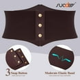 thumbnail image 6 of SUOSDEY Women Corset Belt Ladies Elastic Wide Waist Belts for Daily Cosplay Halloween Costume, 6 of 6