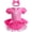1Pcs Pink gem chest, variant on WIBACKER Infant Baby Girls Romper Tutu Dress 3-18M Princess Bodysuit Tulle Dresses with Headband Birthday Christmas Halloween Costume
