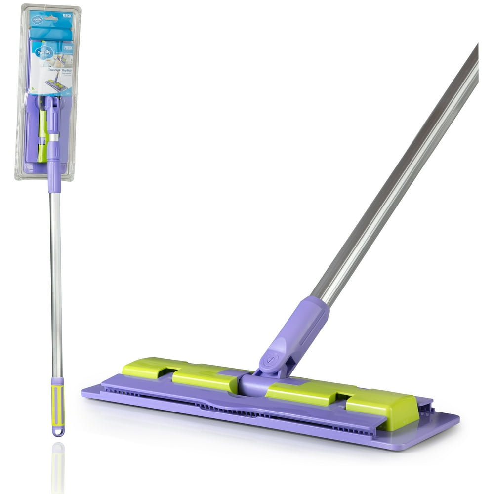 PureSky Ultra Microfiber Floor Mop Deep Clean Damp Mop Telescopic