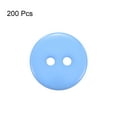 thumbnail image 3 of Uxcell 200pcs Sewing Button 5/8"(15mm) 2 Holes Resin Round Craft Replacement Buttons, Blue, 3 of 5
