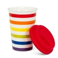 thumbnail image 2 of Rainbow Tasse de Voyage à Rayures Couleur, 2 of 3