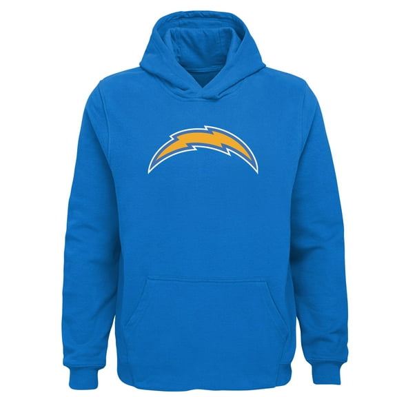 Youth Powder Blue Los Angeles Chargers Team Logo Pullover Hoodie