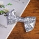 thumbnail image 2 of EeaseMX 3 horquillas grandes con lazo y lentejuelas para el pelo, accesorios para niñas (plateadas con clip), 2 of 7