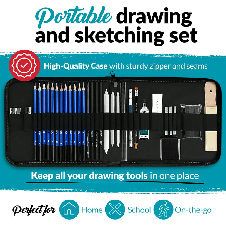 37 Pcs Drawing And Sketch Pencil Set