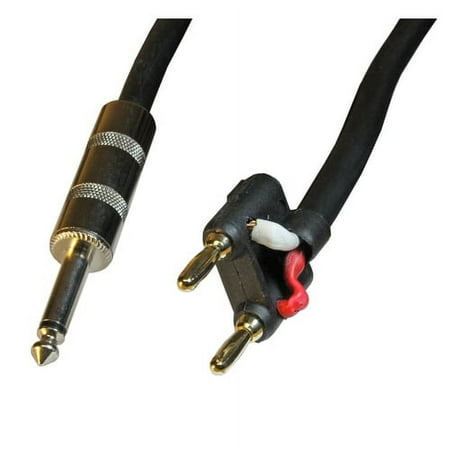 12 Gauge Speaker Cable 100ft long: Banana - 1/4