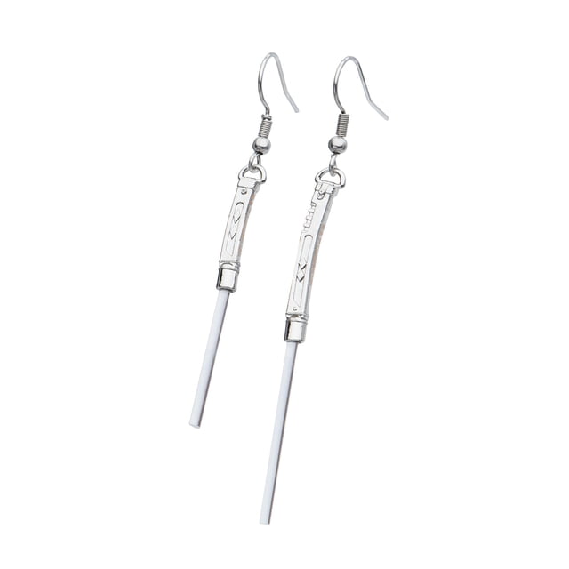 Pendientes Star Wars Ahsoka Tano Lightsaber de acero inoxidable