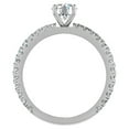 thumbnail image 5 of X Cross Split Shank Round Brilliant Diamond Engagement Ring 1.75 CT TW 18K White Gold (E-F,VS1), 5 of 8