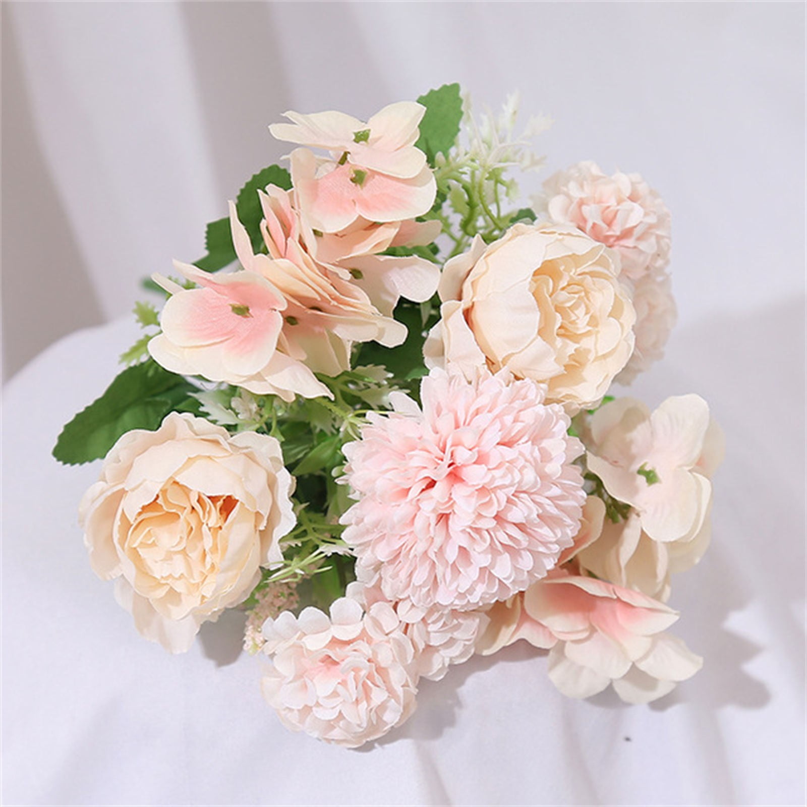 3 peonies silk flowers peony-flower bouquet wedding Artificial flowers 