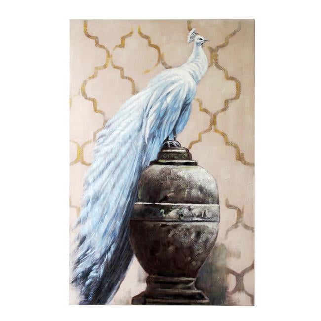Jeco HD-WD003 36 x 56 in. Peacock Poster, Blue