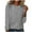 Gray, variant on Wiyuqeen Stripes Printed Tshirts Casual Comofy Long Sleeve Blouses Soft Trendy Crew Neck Shirts Petite Loose Fit Tunics Graphic Tees Tops