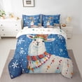 thumbnail image 2 of Castle Fairy Cartoon Animal Sheep 7Pcs Bedding Comforter Set for Teens Women Men,Xmas Festival Snowflake Queen Bedding Sets Super Cozy,Merry Christmas Queen Sheet Sets,Microfiber Bedroom Decor, 2 of 8