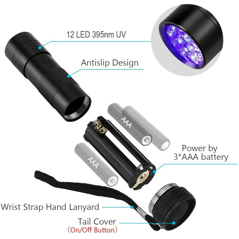  ULTRAFIRE UV Flashlight for Resin Curing, 395nm LED UV Curing  Light, Zoomable Blacklight Flashlight for Pet Urine, Cat Dog Stains, Bed  Bug, Household Wardrobe Toilet WF-508UV : Pet Supplies