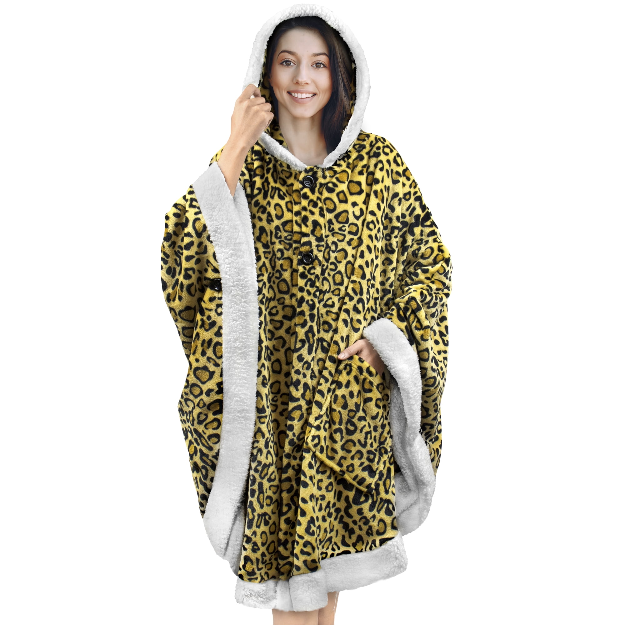 PAVILIA Angel Wrap Hooded Blanket Sherpa Lining New Zealand - Main Image