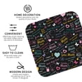 thumbnail image 4 of Kll Square Drink Coasters Set Of 4,Pu Leather Absorbent Coasters Set Decorative Coffee Cup Coasters Housewarming Gift For Home Decor-I Love You Mom, 4 of 9