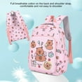 thumbnail image 3 of kkbbma under $5 Capybara Backpack, Capybara Cute Backpack forGirls, Elementary Study Teen Novelbag forKids, Cartoon Animal DesignChildren'sBackpack, Spacious Study Bag for Grades 3-6, 3 of 4