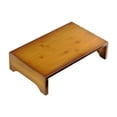 thumbnail image 4 of Taburete bajo de madera para debajo del escritorio, moderno y creativo, rectangular, para cama, pequeño, otomano bajo para sala de estar, tatami y, 4 of 8