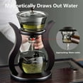 thumbnail image 4 of Lazy Kungfu Drip TeaPot, Heat Resistant Tea Set, Semi-Automatic Glass Teapot Suit for Magnetic Water Flow Wooden Glass Teapot Set$$Home Decor, Kitchen, & Other, 4 of 9