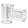 thumbnail image 3 of veasfak 2 Pieces Glass Measuring Cup Graduated Beaker Measuring Container for Coffee Black, 3 of 9