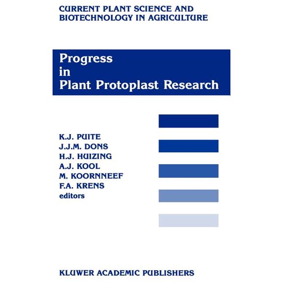 Current Plant Science and Biotechnology Progress in Plant Protoplast Research: Proceedings of the 7th International Protoplast Symposium, Wageningen, the Nether, Book 7, (Hardcover)